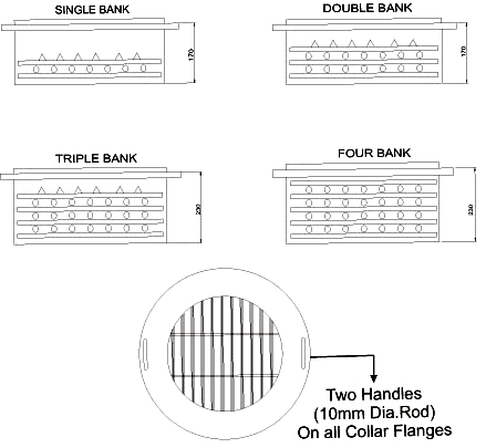 Barrel grate separator