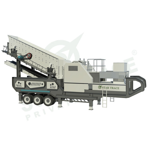 Mobile impact crushing plant